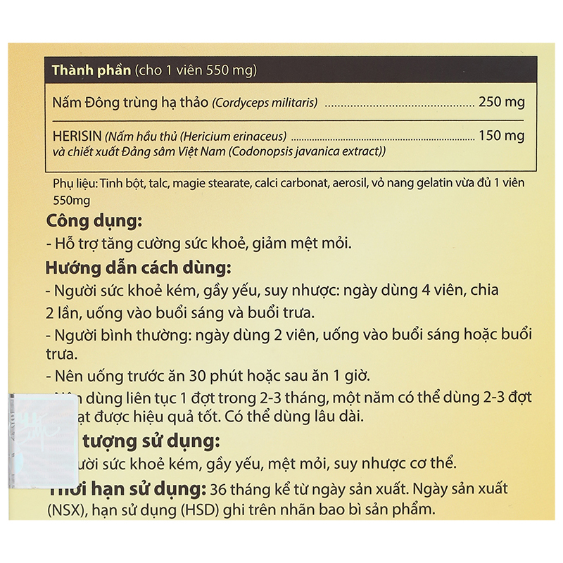 Thực phẩm bảo vệ sức khoẻ: Đông trùng hạ thảo Thái Minh - 10